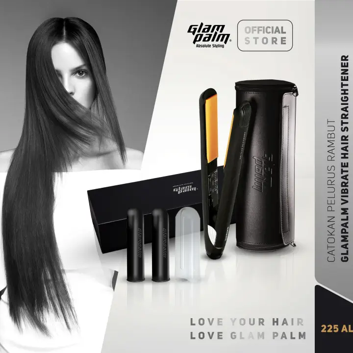 glampalm vibrating hair straightener