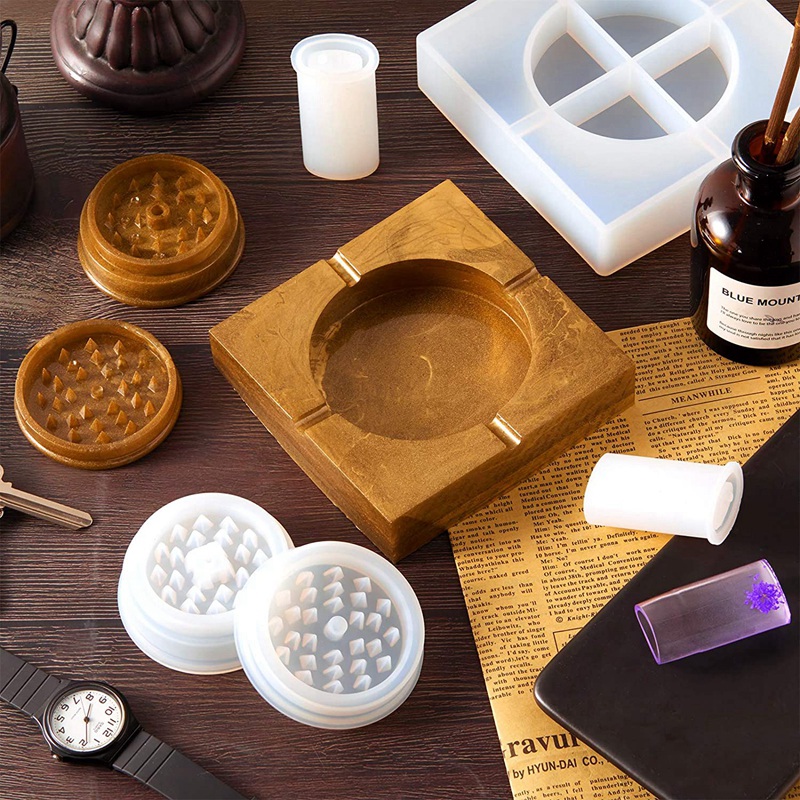 Grinder Resin Mold Lighter Case Resin Molds Herb Grinder Silicone Spice