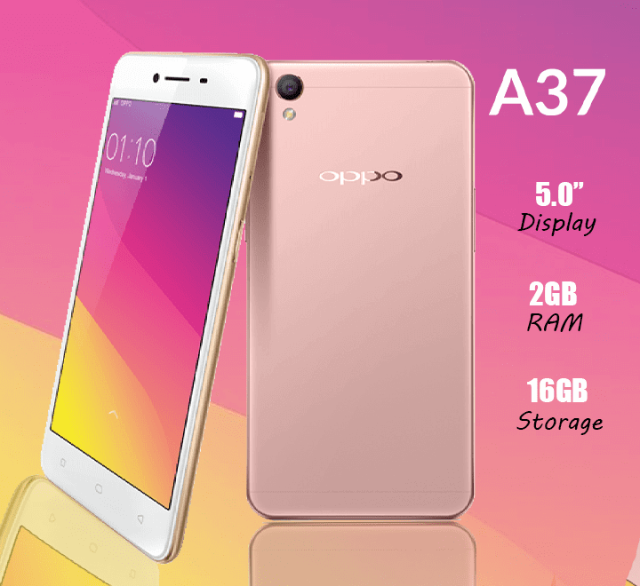 Oppo A37 hp android RAM 2 GB Internal 16 GB Jaringan 4G LTE