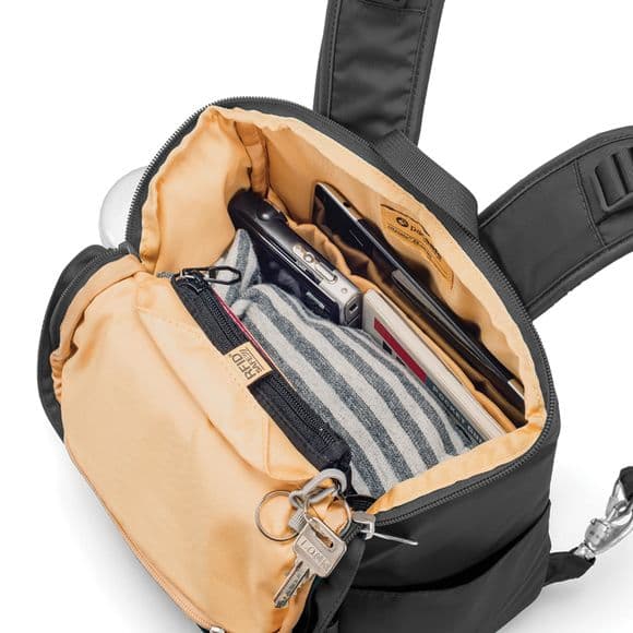 anti theft compact backpack