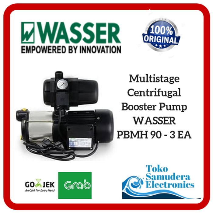 Mesin Pompa Air Multistage Centrifugal Booster Pump Wasser PBMH 90 3EA ...