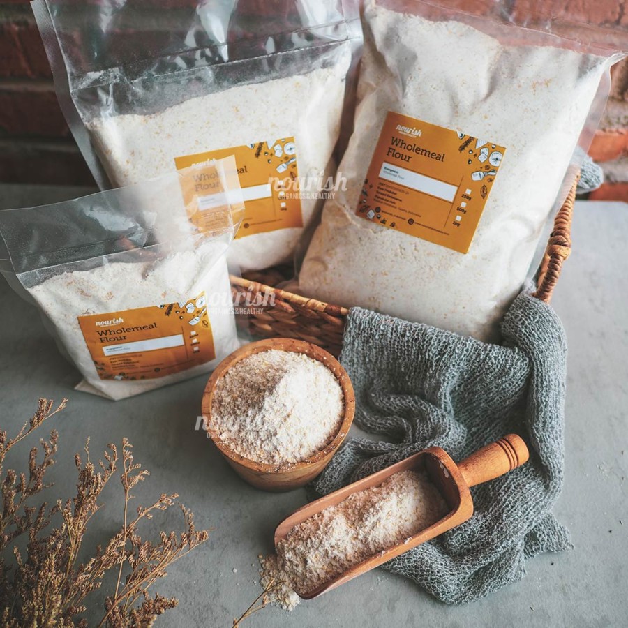 Whole Wheat Flour / Whole Meal Flour / Tepung Gandum Utuh 1kg Lazada Indonesia