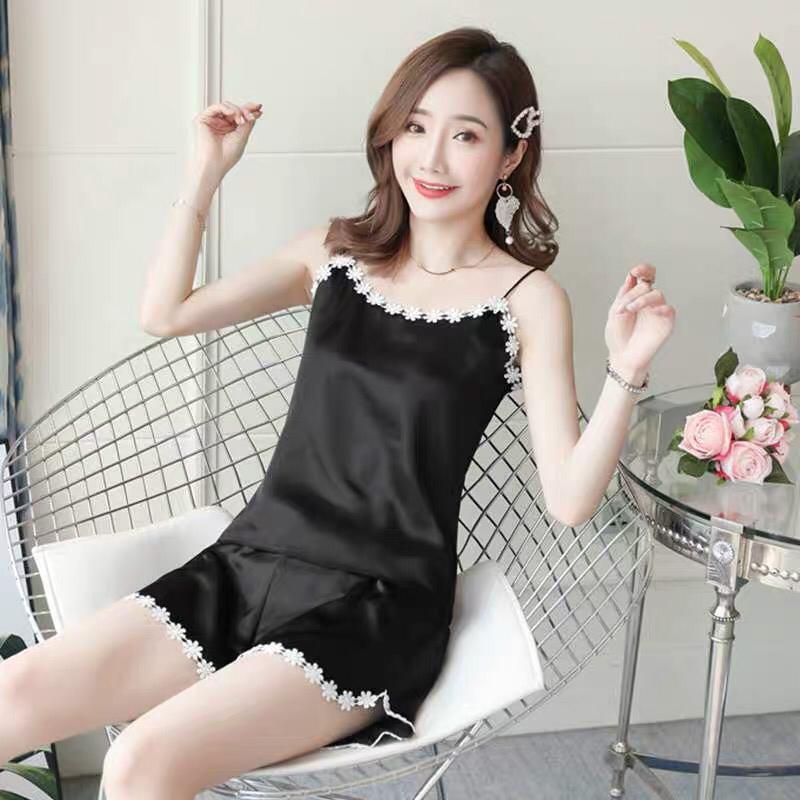 SNL - FASHION BAJU TIDUR SEXY/BAHAN SATIN IMPORT/ MOTIF SET AMORA