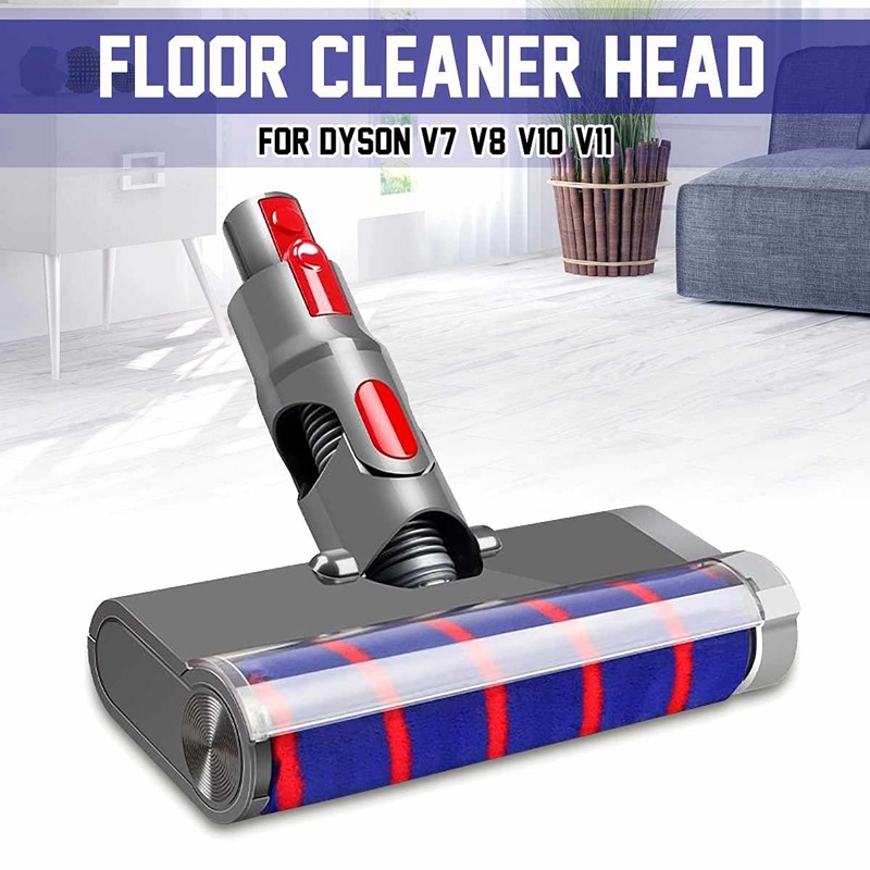 Electric Floor Brush Head Absolute Fluffy Soft Roller Head, for Dyson V7 V8 V10 V11 Vacuum Cleaner Repair Parts