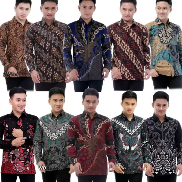 Batik Pria Lengan Panjang Baju Batik Pria Kemeja Batik Pria Batik Pria Kemeja Batik Lengan Panjang Baju Batik Motif Terbaru Kemeja Batik Kantor Lazada Indonesia