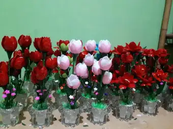 Bunga Akrilik Tulip Pot Bunga Hiasan Ruang Tamu Kantor Bunga Palsu Bunga Pajangan Bunga Artifisial Aksesoris Dekorasi Rumah Lazada Indonesia