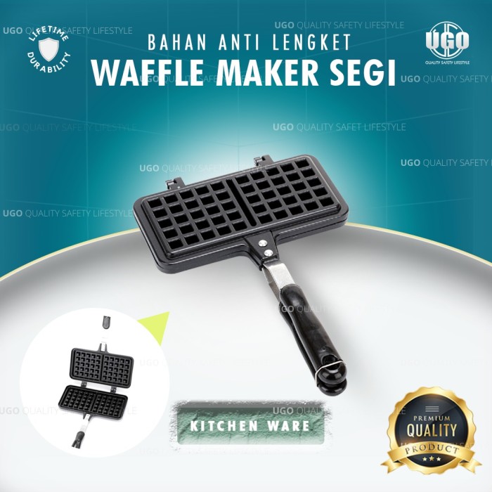 WAFFLE MAKER CETAKAN WAFFLE SEGI(C1F3) Waffle Maker 4 in 1 Waffle Maker