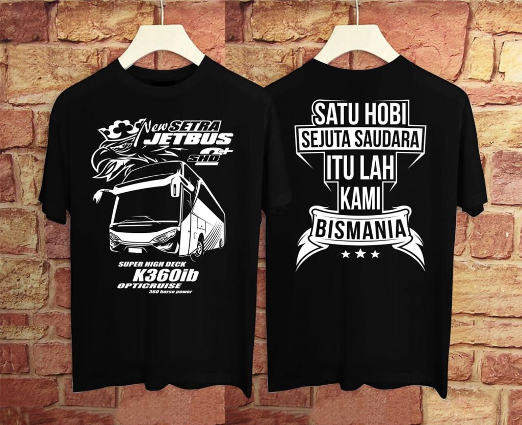 Kaos Pria Terbaru Kaos Oblong Jet Bus Canter Mania Driver