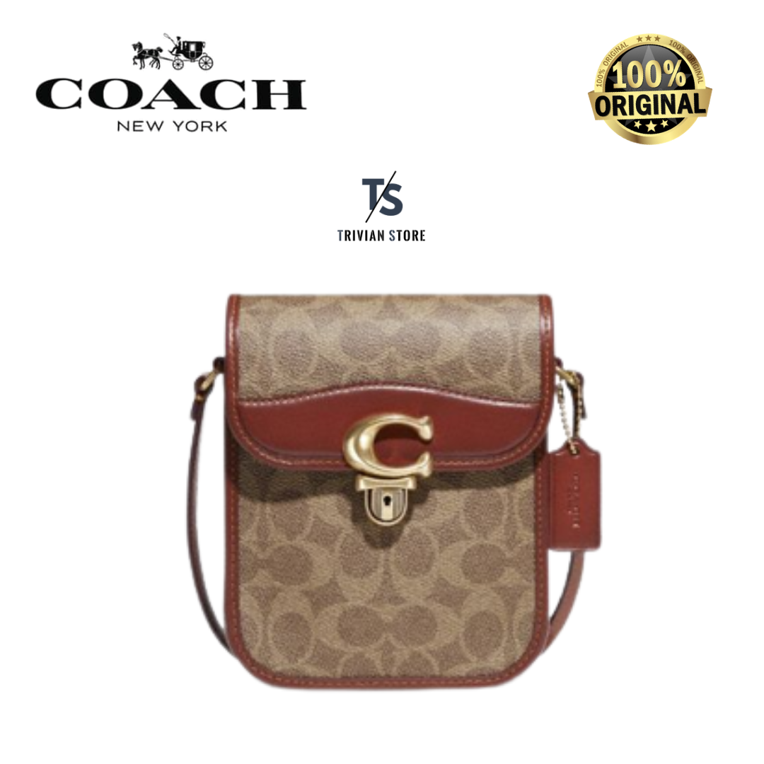 Coach Tall Studio Crossbody In Signature Canvas Lazada Indonesia