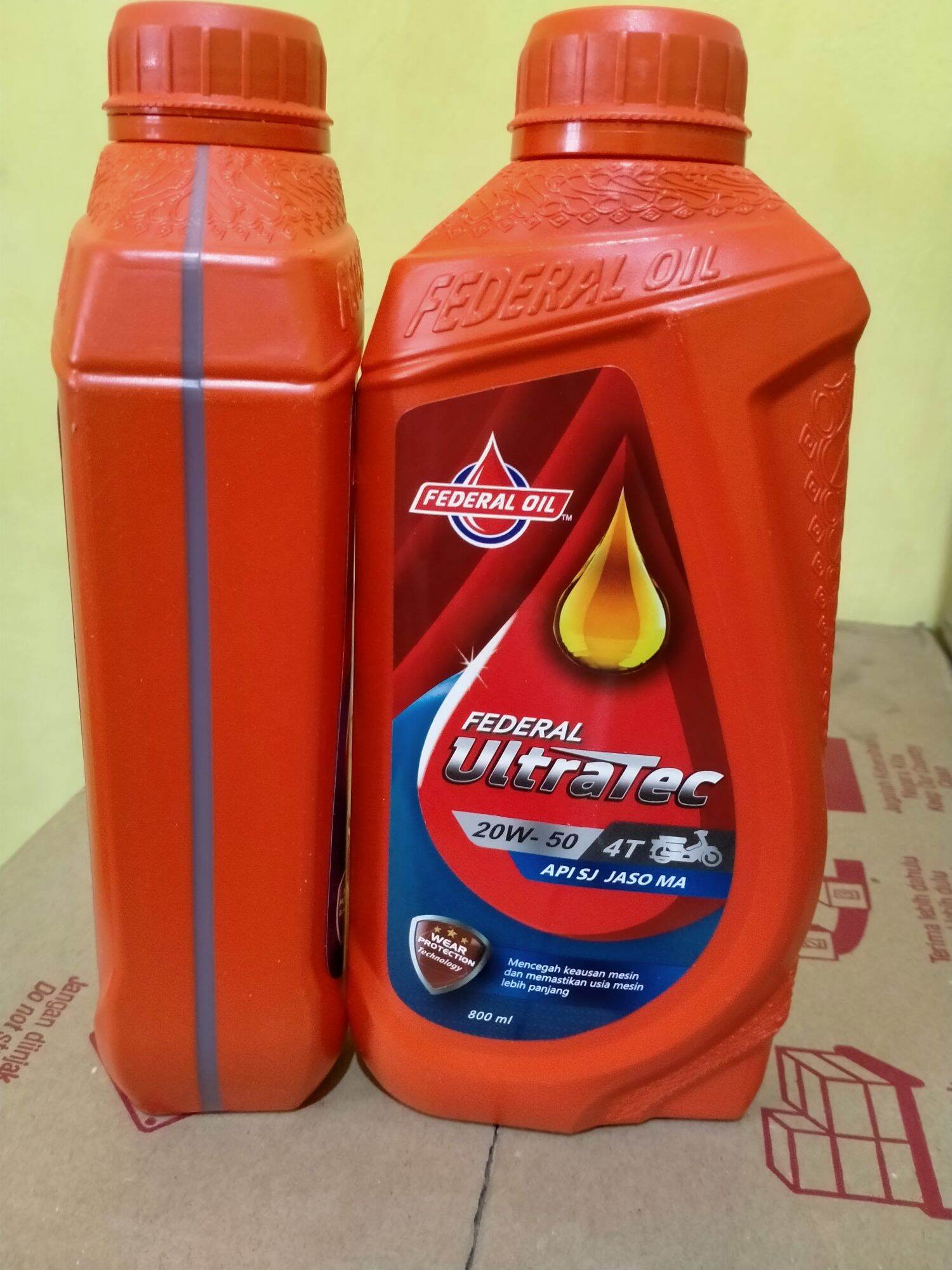 OLI FEDERAL ULTRATECH 800ML COCOK SEMUA MOTOR YAMAHA ATAU HONDA BEBEK ...