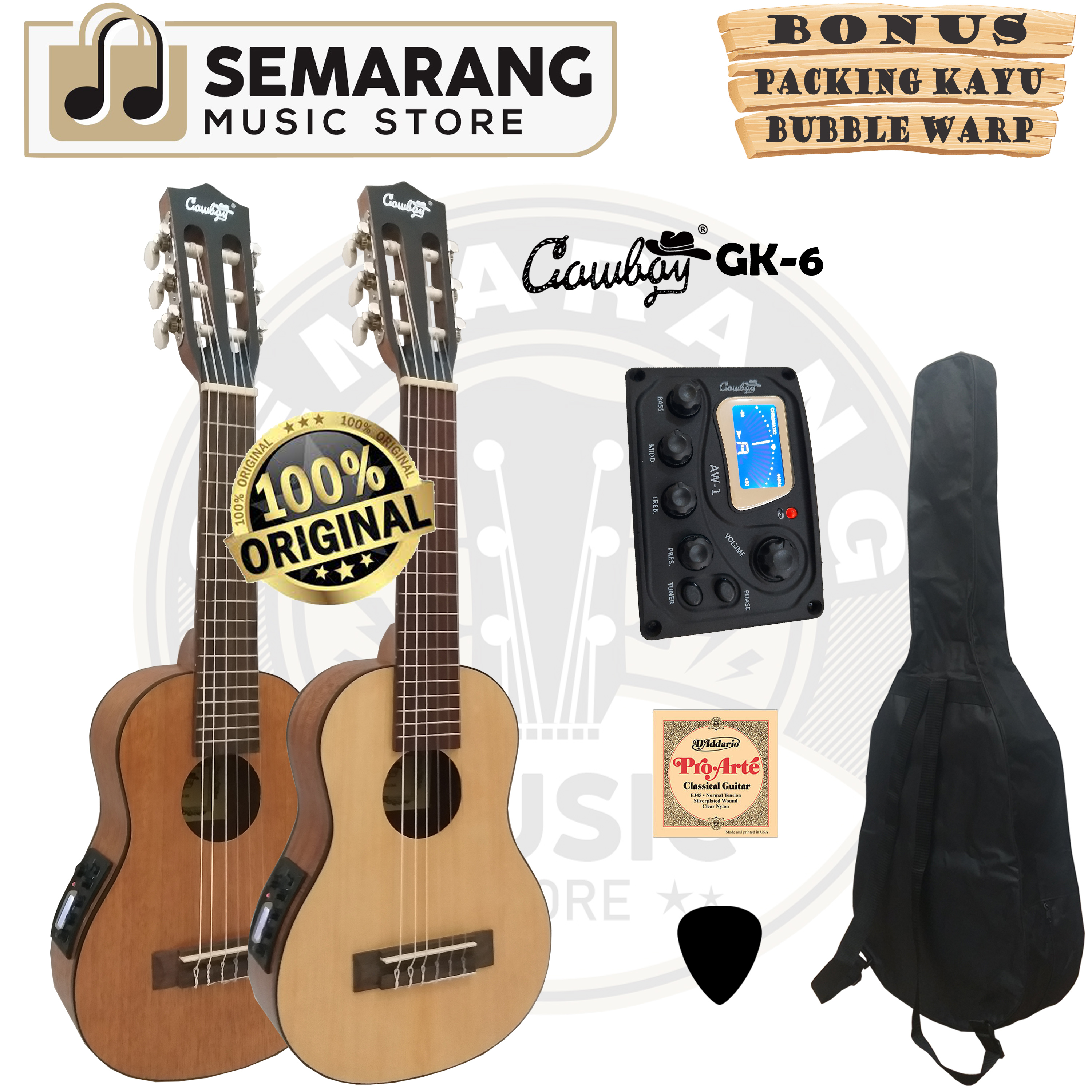 ORIGINAL!!! Guitalele Elektrik Import Merk Cowboy GK6 NA GK 6NS