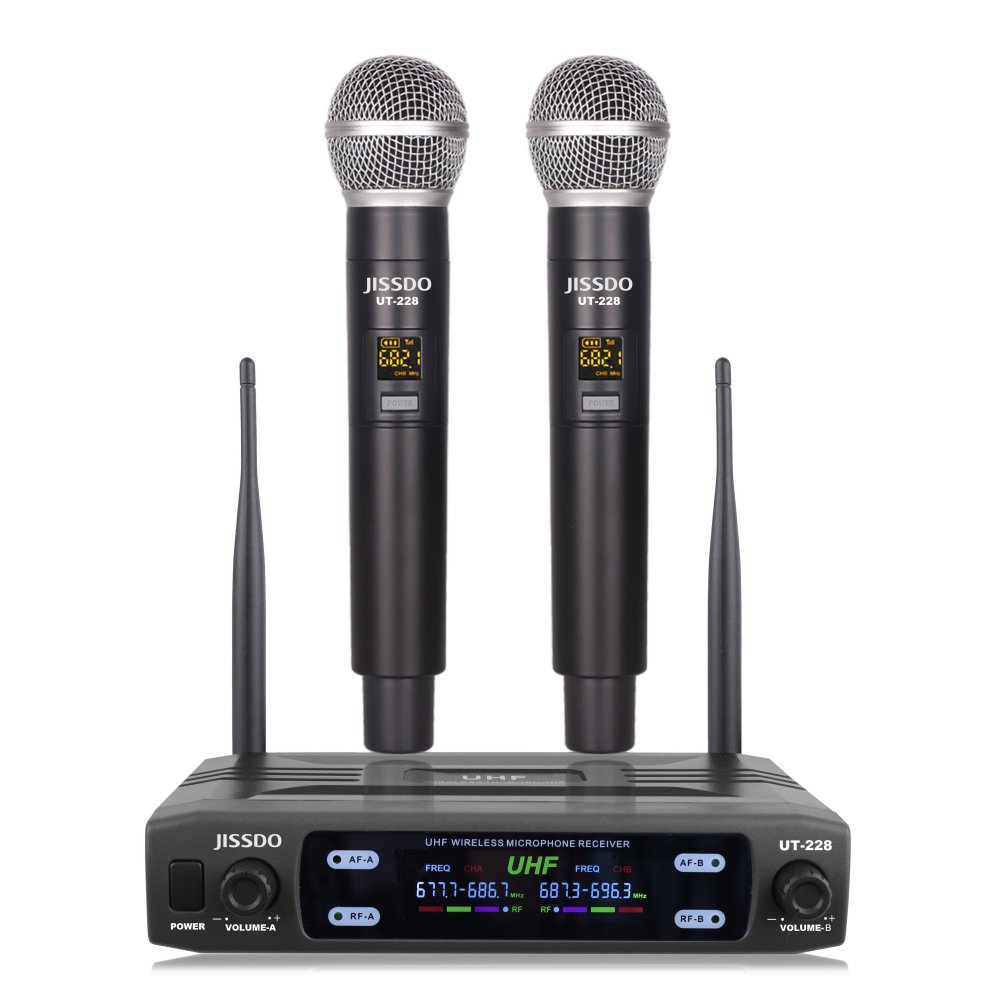 JISSDO Wireless Microphone UT228 Wireless Microphone Receive Distance
