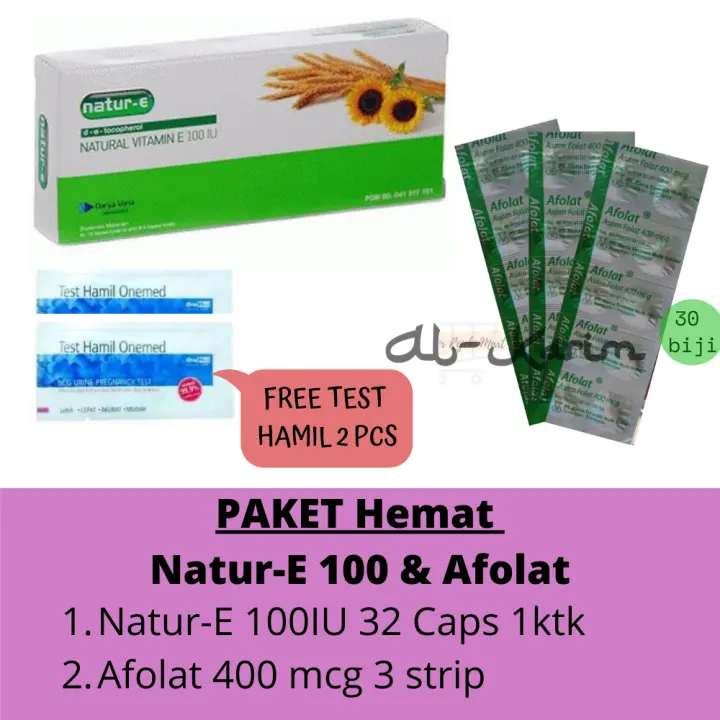 Paket Promil Hemat Murah Natur E 100iu Isi 32 Dan Afolat Gratis Tespack 2pcs Lazada Indonesia Paket Promil Hemat Murah Natur E 100iu Isi 32 Dan Afolat Gratis Tespack 2pcs Lazada Indonesia