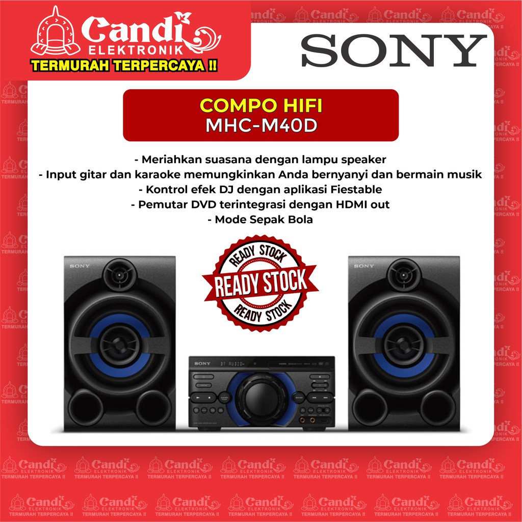 COMPO HIFI SONY MHC-M40D-BLUETOOTH AUDIO | Lazada Indonesia