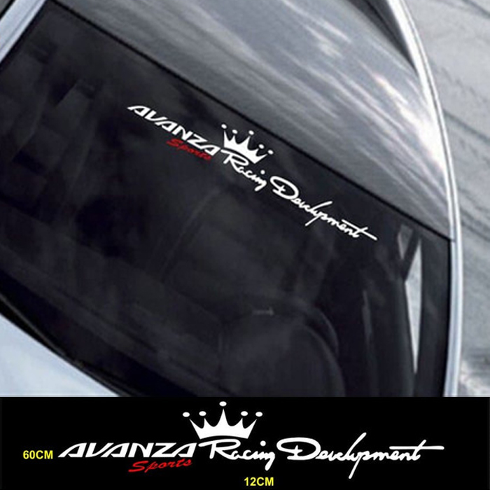 Stiker Kaca Mobil Avanza Racing Development new Decal Sticker cutting Harga 37,500 rupiah*Gratis Ongkir