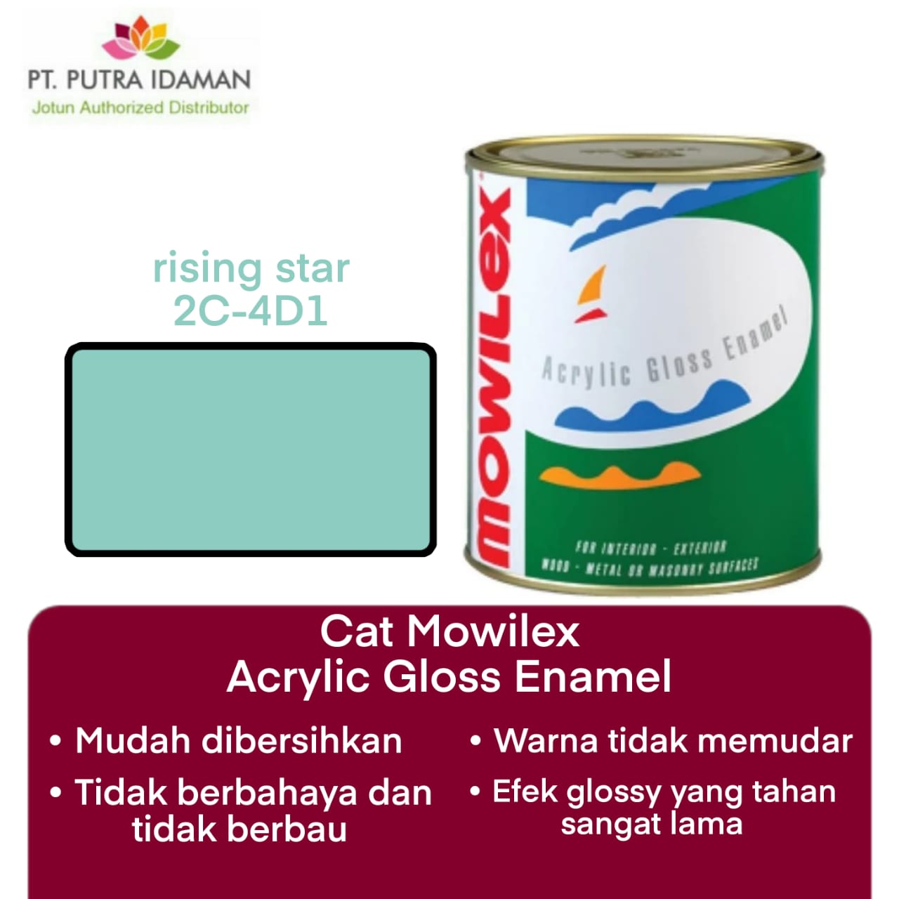 CAT KAYU BESI MOWILEX AGE 2C-4D1 Rising Star - Tinting | Lazada Indonesia