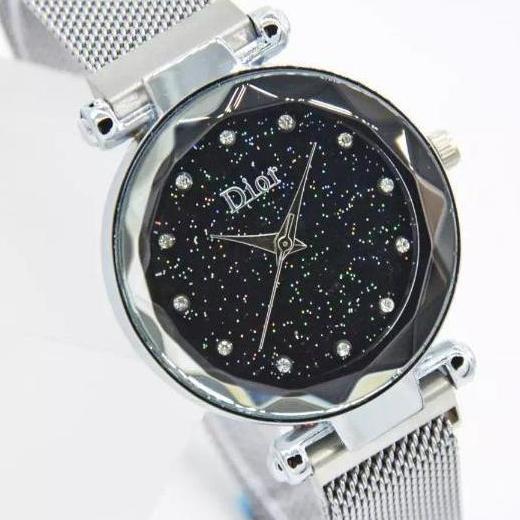 Jam Tangan Wanita Permata Tali Magnet Pasir - DI Magnet - lapakmerdeka