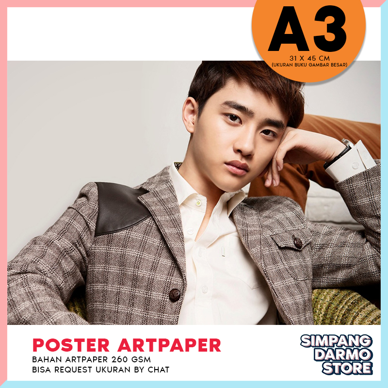 Poster Art Paper Karton Korea Korean Boy Band Girl Band Exo Boyband Girlband Pop Suho Baekhyun Chanyeol D O Kai Sehun Xium Do A4 A3 Poster Kayu Besar Kecil Jumbo Hiasan Kamar Hiasan Dinding Dekorasi Kamar Pajangam Rumah