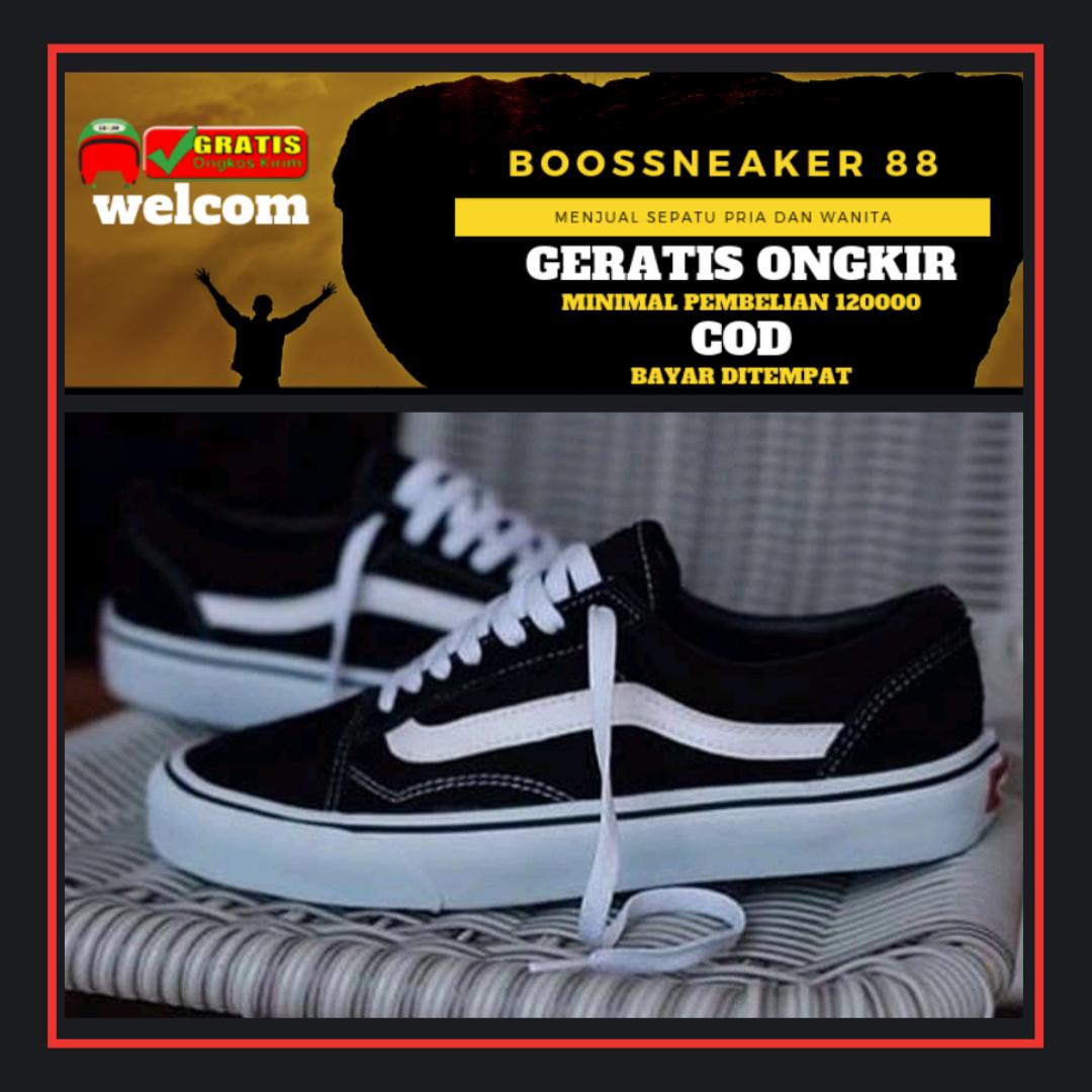 SEPATU VANS_OLDSKOOL SK8 HI LIS PUTIH SEPATU SNEAKER PRIA PREMIUM LOKAL BNIB ICC IFC DT COD VBW-02
