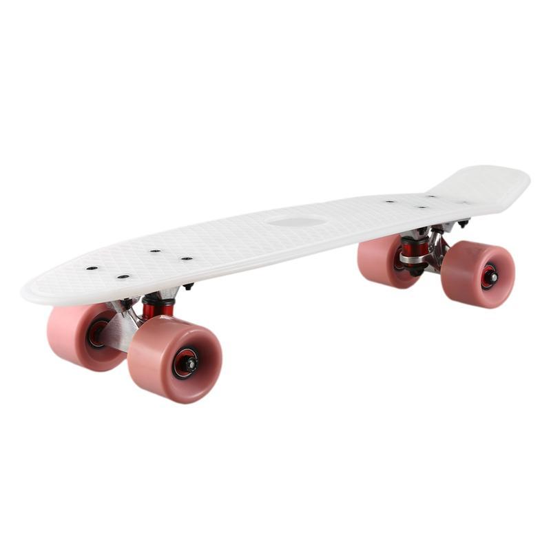 Four-Wheel 22 Inches Mini Cruiser Skateboard Street Long Skate Board Outdoor Sports for Adult or Children