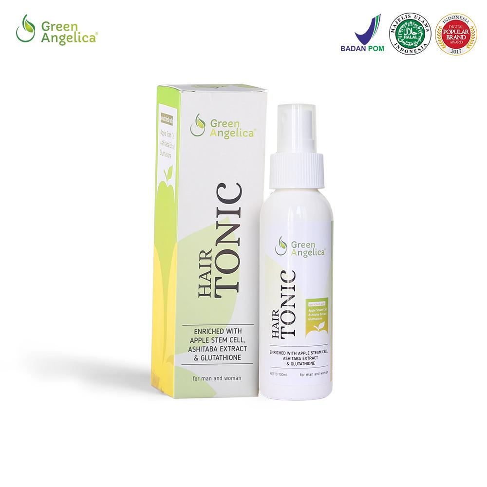 Hair Tonic Penumbuh Rambut Botak MUJARAB Karena Keturunan Penyubur Rambut Rontok Alami Green Angelica