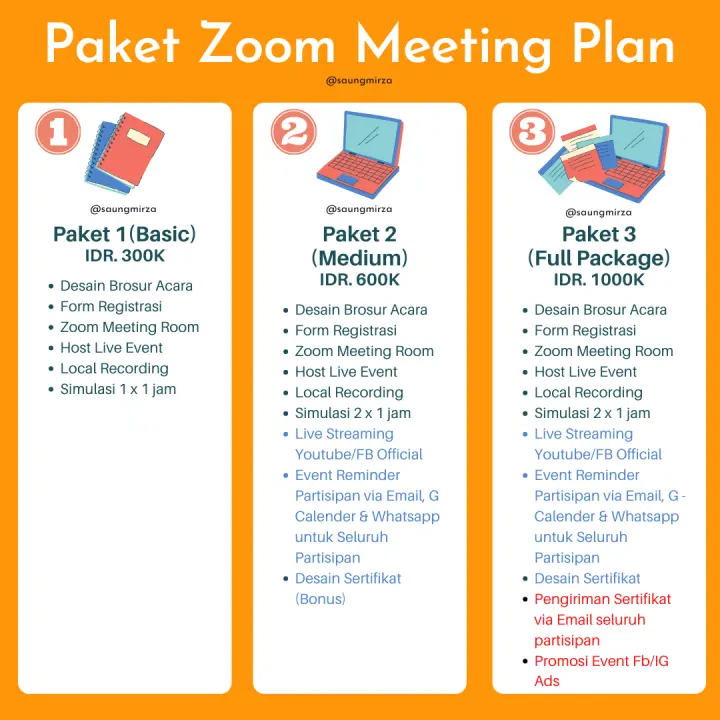 Zoom Meeting Pro Full Package Lazada Indonesia