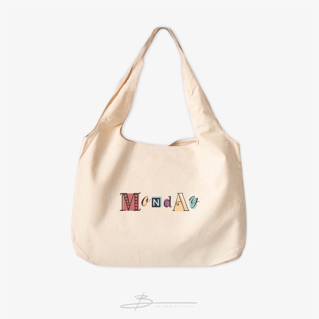 BLB Tote Elies Tas Tote Bag Kanvas Totebag Kuliah Wanita