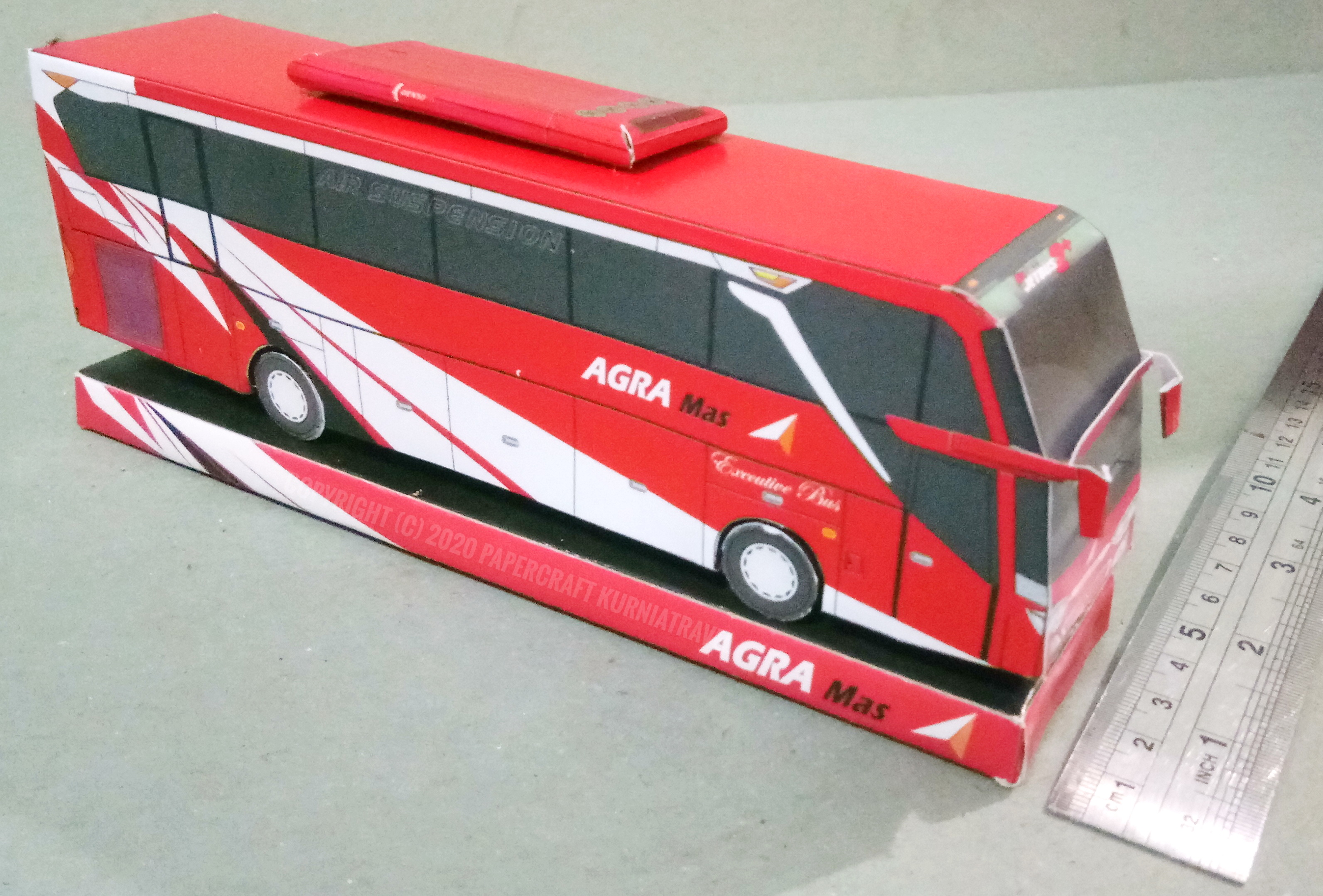 Papercraft Bus Agra Mas Skala 64 Lazada Indonesia
