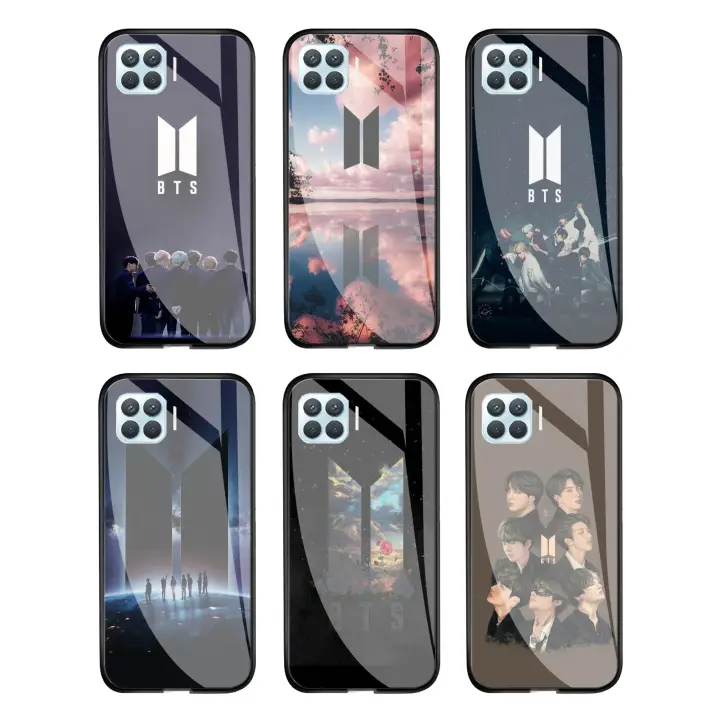 Softcase Glass Bts For Oppo Reno 4f Case Lucu Case Oppo Kesing Oppo Reno 4f Softcase