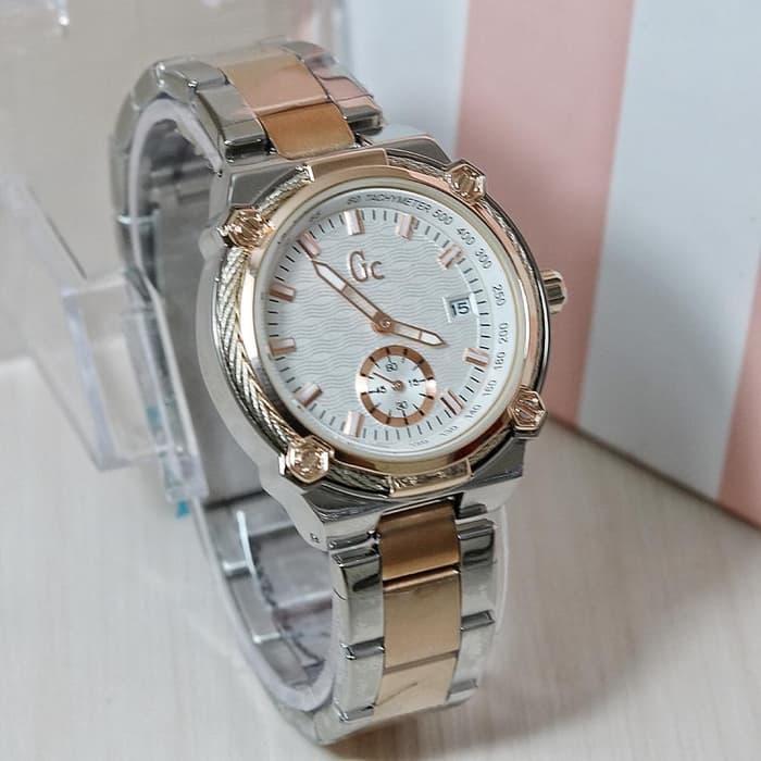 Bayar di tempat (COD)..!!! Jam Tangan Fashion Wanita GC Guess Collection Detik Chrono Bawah Aktif TERBARU