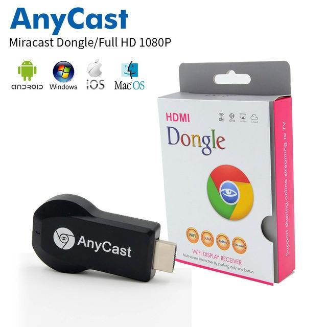 Anycast DONGLE Wifi HDMI Display Receiver - HDMI Dongle - AnyCast Wireless DLNA Airplay Dongle TV Stick Push Chrome cast Wifi Display Receiver PC Android Media Player for Ipad Android Any cast- 460251