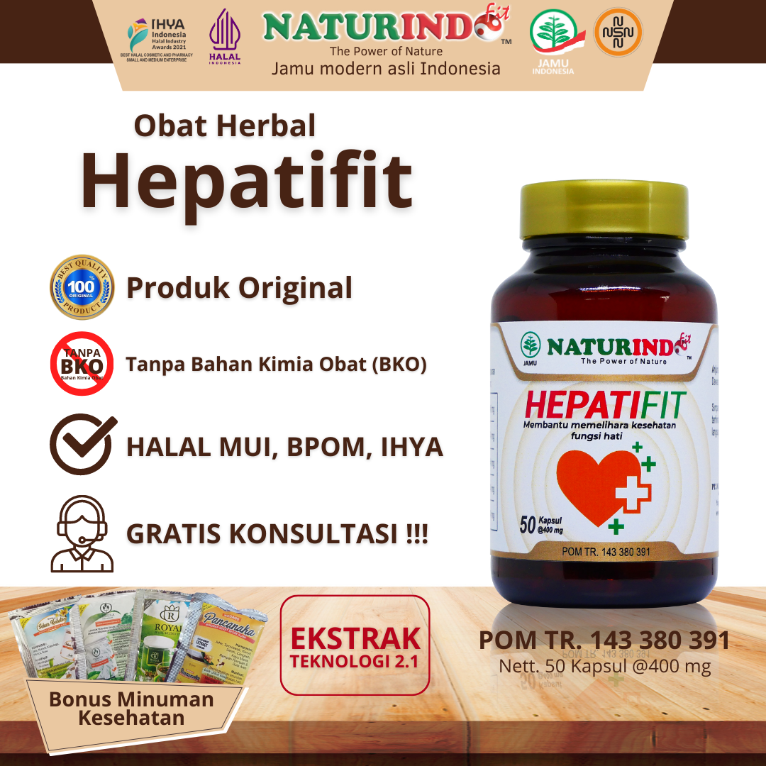 Hepatifit Obat Herbal Organ Liver atau Hati Naturindo Lazada Indonesia