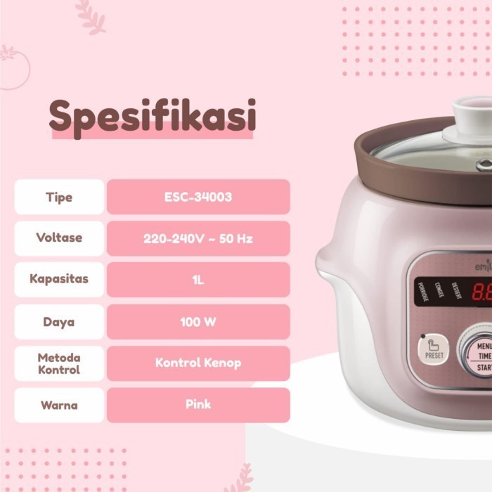 emily slow cooker 1l