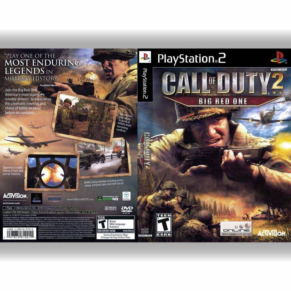 Call Of Tanks Game 3 Ps2 Game Cassette Call Of Duty 2 Complete And Guaranteed |