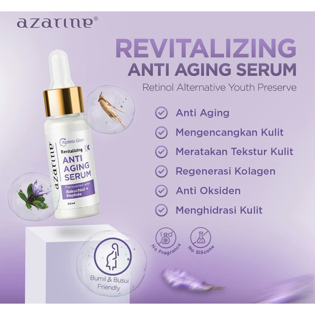 Azarine Revitalizing Anti Aging Serum Ml Lazada Indonesia