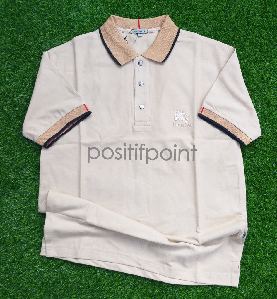 Jual Red Burberry Polo Shirt Terbaru 