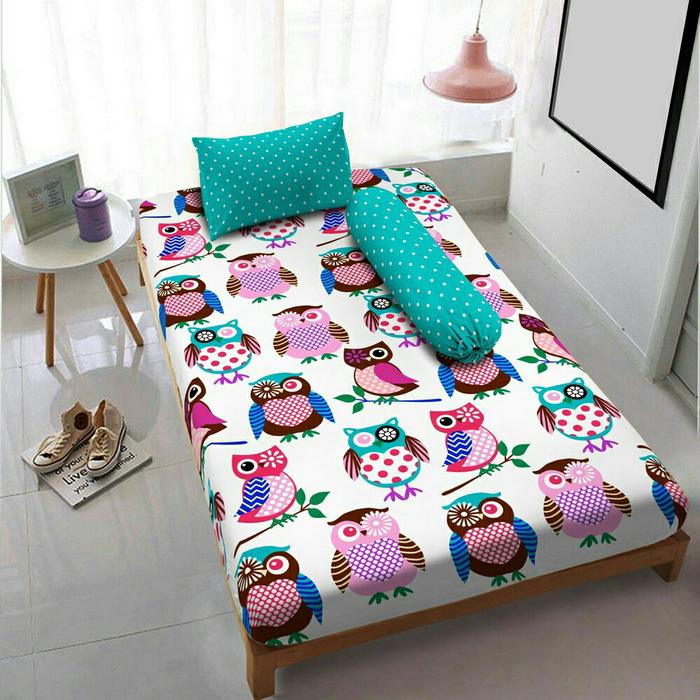 Isthana Collection Sprei Kintakun D'luxe 100x200x20cm Singing Owl (Ukuran Extra Single Size - Kasur No. 4)