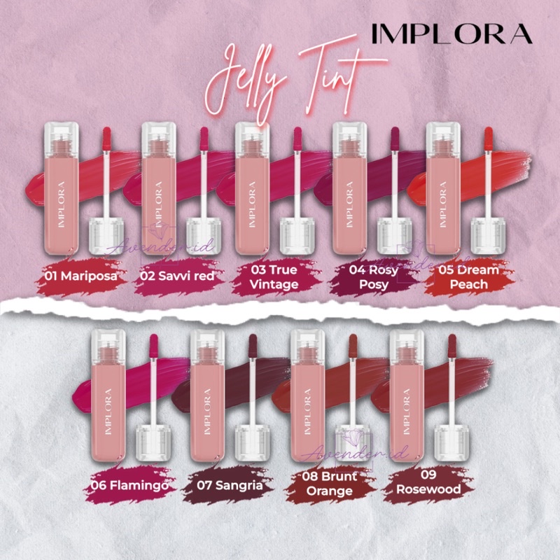 Implora Jelly Tint | Lip Tint Glossy | Lazada Indonesia