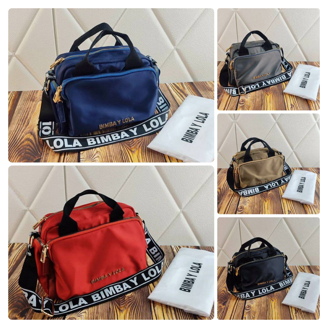 TAS BIMBA Y LOLA EMBOSS NYLON ZIPPER CROSSBODY BAG Lazada Indonesia