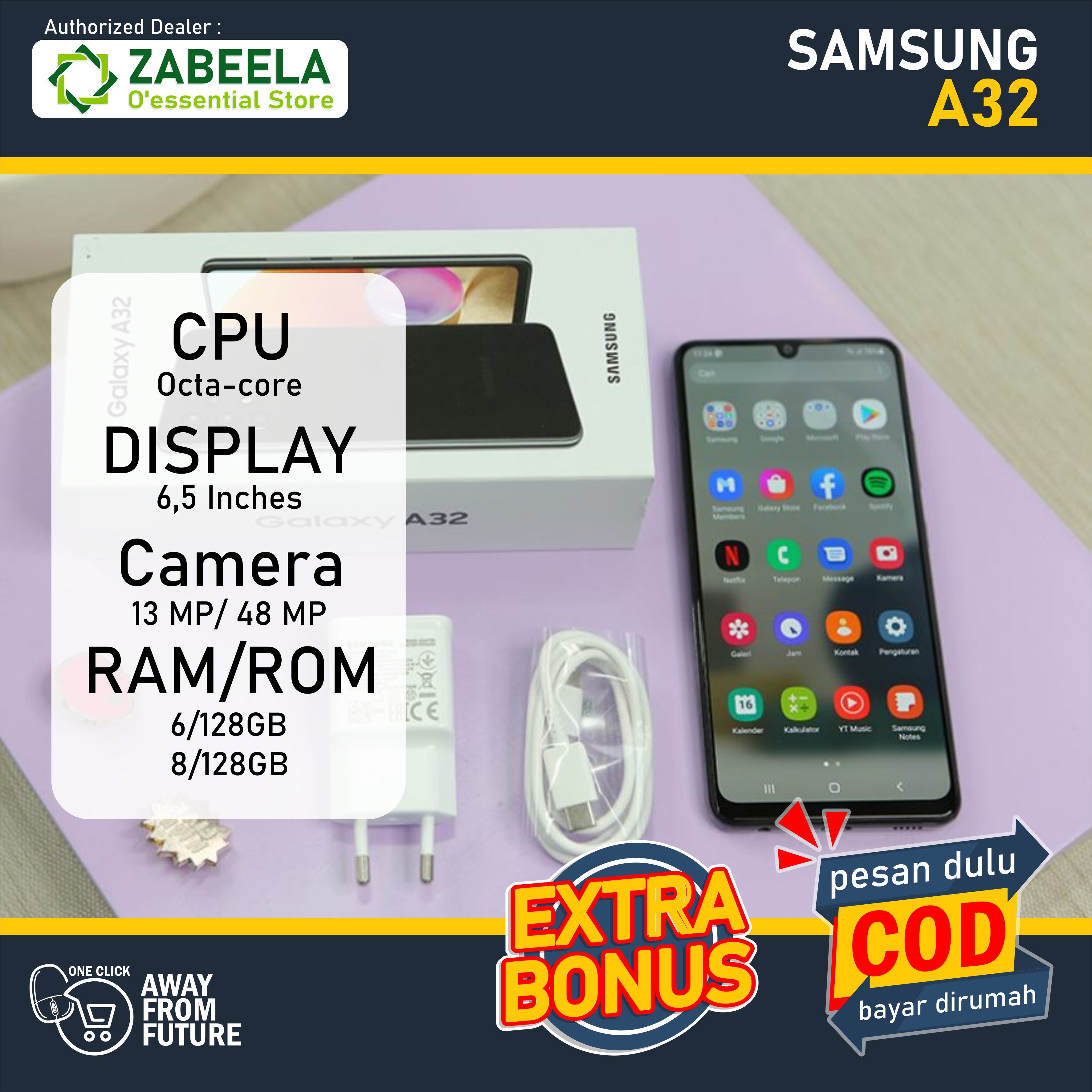 Samsung Galaxy A32 8/128 [Ram 8gb Rom 128] Garansi Resmi Lazada