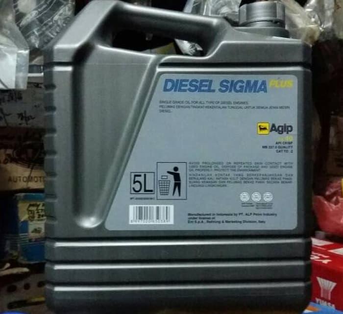 Agip Diesel Sigma Plus SAE-40 Oli Mobil Diesel 5 Liter Original