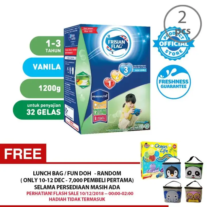 Frisian Flag Jelajah 1-3 Susu Pertumbuhan - Vanila - 1200 gr 