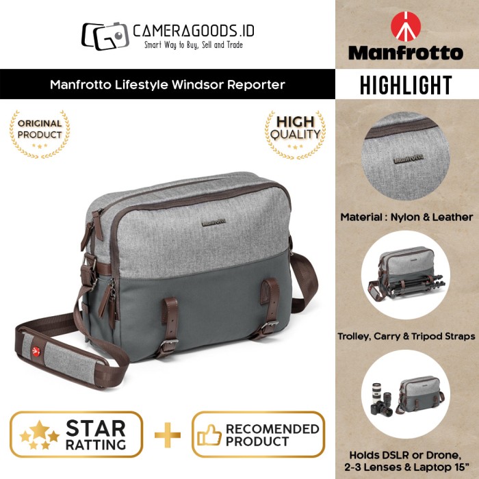 Jual Manfrotto Windsor Terbaru | Lazada 