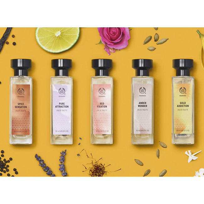 ORIGINAL] The Body Shop EDT 50ml Red FIxation Amber Wonder Pure - Main Image