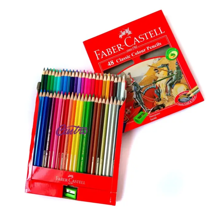 Pensil Warna Faber Castell 12 24 48 Pencil Color Lazada Indonesia