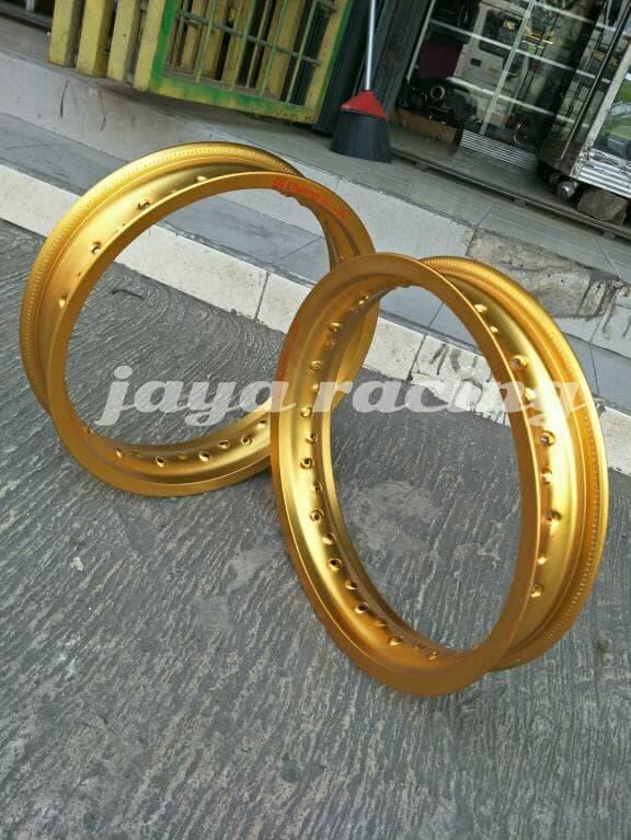 Velg Jari Jari Ring 14 Tapak Lebar 215 Dan 250 Warna Gold 1Set 2Pcs