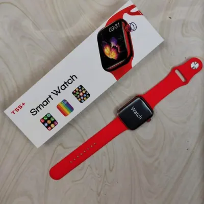 F21/ T55PLUS Smartwatch Call 44mm Blood Pressure Bluetooth Heart Rate Monitor Smart Watch for Android Apple
