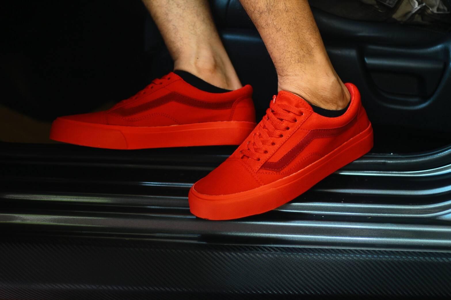 vans full red