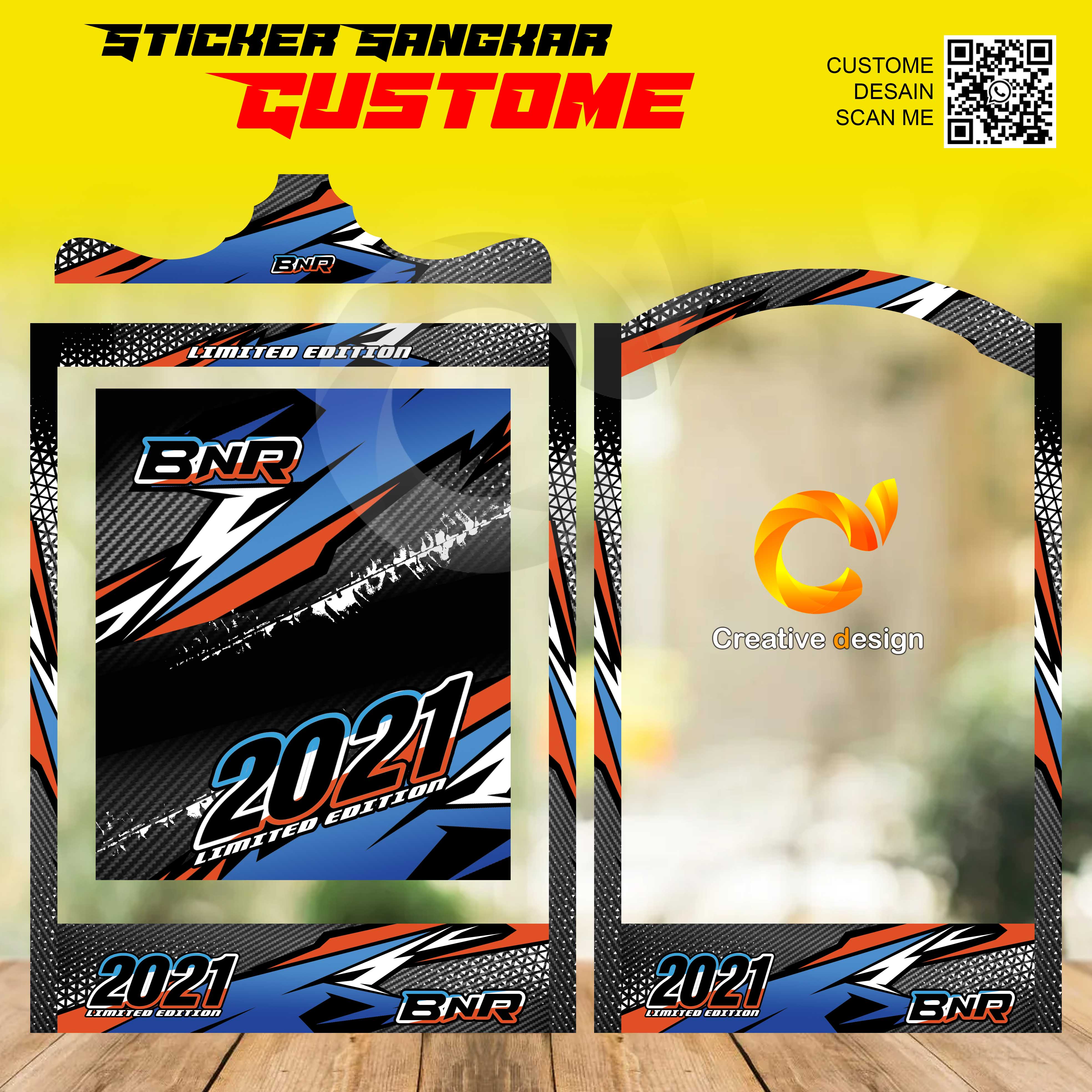 STICKER DECAL SANGKAR KOTAK BNR | Lazada Indonesia