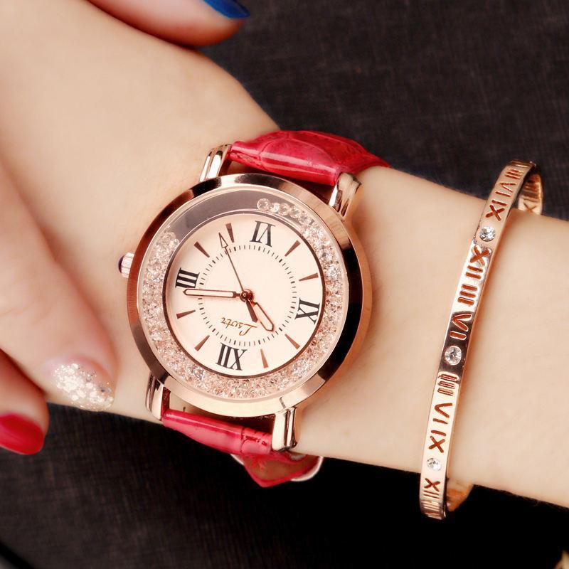Women S Korean-Style Fashion Car Hire Rhinestone Quartz Watch Jam Tangan Wanita Malaysia